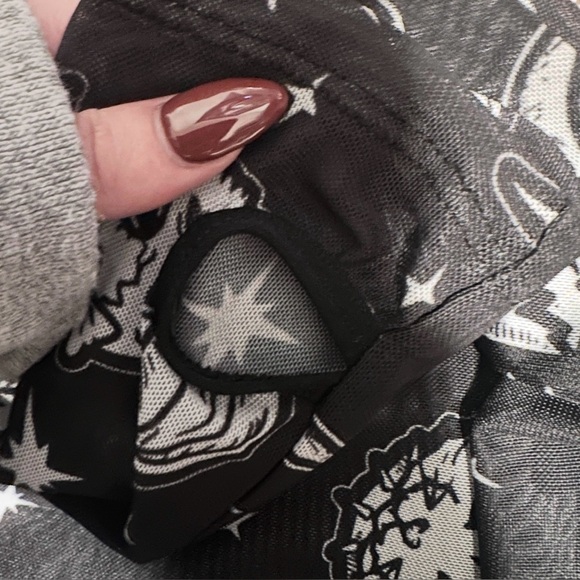 Dolls Kill Witchy Gothic Mesh Top - Picture 8 of 8